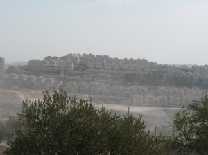 Part of Har Homa, seen from Tantur